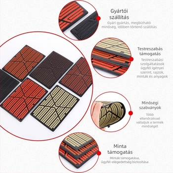 Huajiaer Vezetői pedál-lap PVC002 – PVC anyag, Modell PVC002, logónyomtatás elérhető