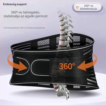 Derékvédő öv poliészter rostból, uniszex, hegymászáshoz, futáshoz és edzéshez.