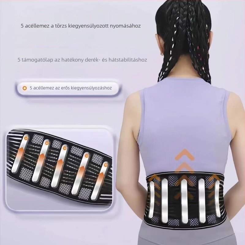 Derékvédő öv poliészter rostból, uniszex, hegymászáshoz, futáshoz és edzéshez.