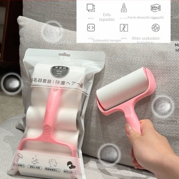 Ruhaszálhúzó görgő cserélhető ragasztópapírral maggal, műanyag testtel, modern minimalista stílus