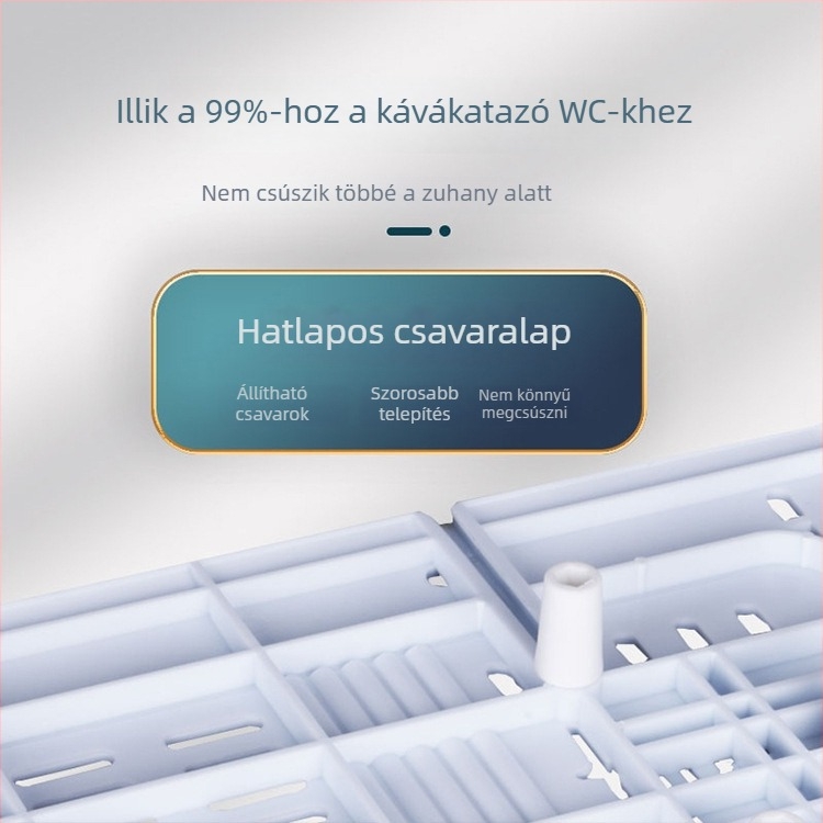 Rujie PP WC-fedél a squat WC-hez — tartozék, modern minimalist stílus