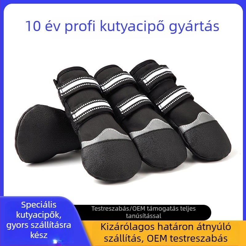 Kutyacipők, textil anyag, lezser stílus, vízálló, csúszásgátló, kopásálló, Származás: Guangdong
