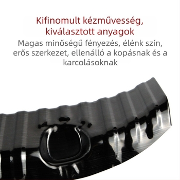 Rozsdamentes acélból készült beépített hátsó küszöbvédő szalag Tesla Model 3-hoz, logónyomtatás és testreszabható magáncímke