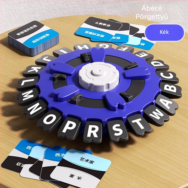 Asztali játék – interaktív betűkihívás 4–6 évesek számára, műanyag darabok, színes doboz