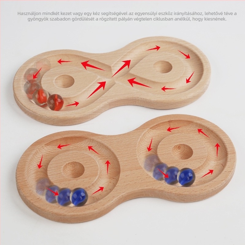 Fa oktató egyensúlyozó játék golyókkal gyerekeknek 4–6 éveseknek, Yundile márka, Zhejiang Lishui Yunhe eredet, fejleszti a kéz–szem koordinációt