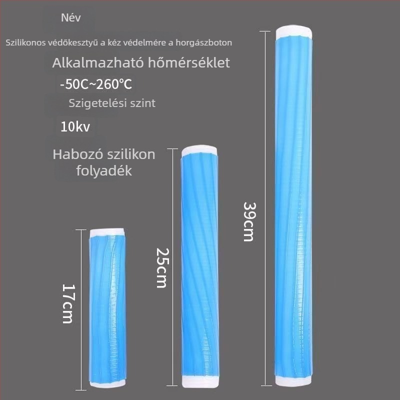 Horgászbot markolatvédő, szilikonból, kopásálló, csúszásmentes (Anyag: Szilikon; Eredet: Kína; Márka: Egyéb)