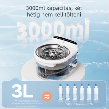 Znys-pp05 Macska- és kutya vízadagoló, levehető, kapacitás 1500–3000 ml, súly 535 g