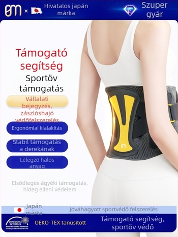 Deréktámasz spandexből, könnyű és lélegző, futáshoz, edzőgépekhez és masszázshoz