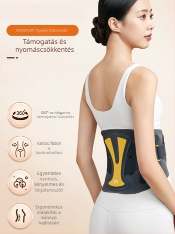 Deréktámasz spandexből, könnyű és lélegző, futáshoz, edzőgépekhez és masszázshoz