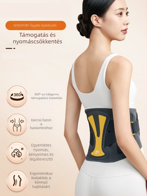Deréktámasz spandexből, könnyű és lélegző, futáshoz, edzőgépekhez és masszázshoz