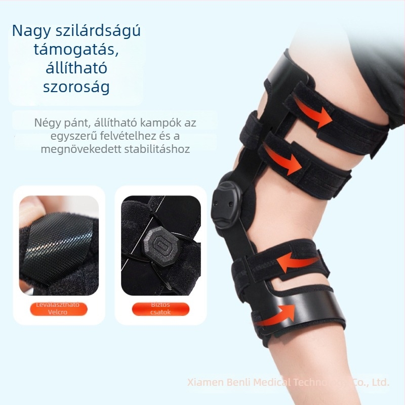 Aulex térdortézis – univerzális illeszkedés, alumíniumötvözet és műanyag felépítés, 10 darabos csomag, egészségügyi masszázs céljából