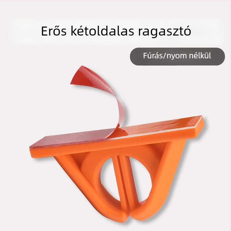 Fisherbon szilikon falra szerelhető horgászbot-tároló, fix klippel, univerzális