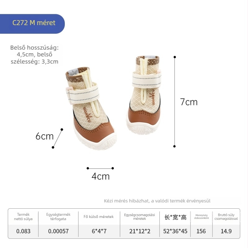 Wakytu kutya cipő – vízálló hálós anyag, csúszásmentes, kopásálló (Kód C272)