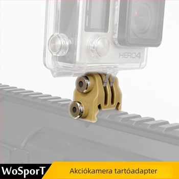 Wosport sportkamera rögzítő adapter - könnyű, egyszerű a felszerelés; nylon felépítés; méretek 30×36×21 mm