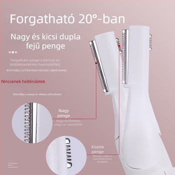 Nine Leaf Bird elektromos szemöldök-trimmelő készülék — kezdőknek szóló eszköz szemöldök formázására, különböző szőrös szálak nyírására, 5 éves élettartam