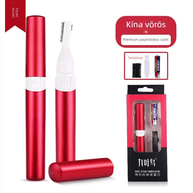 Nine Leaf Bird elektromos szemöldök-trimmelő készülék — kezdőknek szóló eszköz szemöldök formázására, különböző szőrös szálak nyírására, 5 éves élettartam