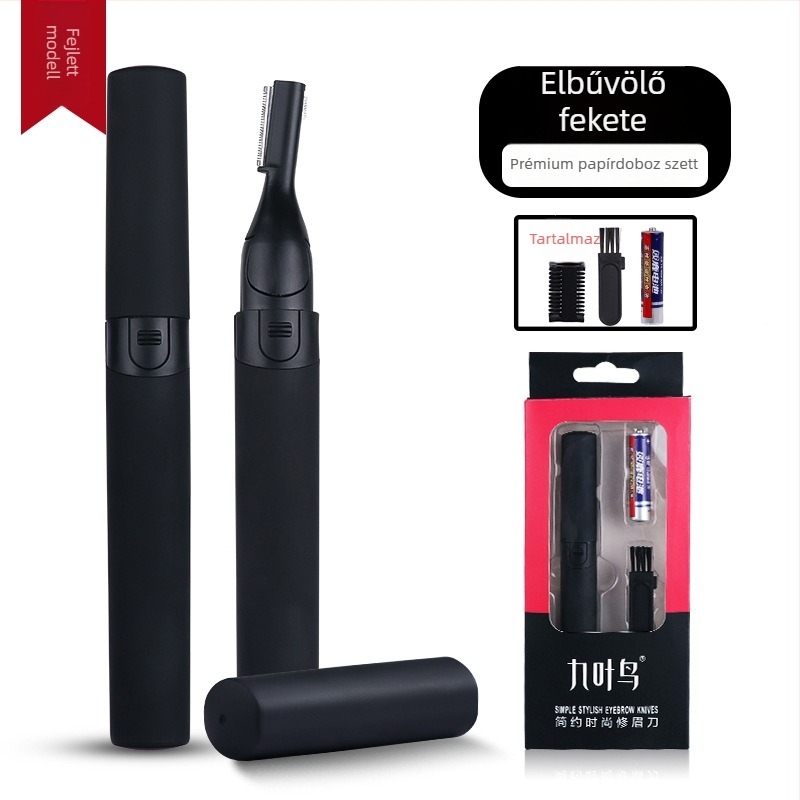 Nine Leaf Bird elektromos szemöldök-trimmelő készülék — kezdőknek szóló eszköz szemöldök formázására, különböző szőrös szálak nyírására, 5 éves élettartam