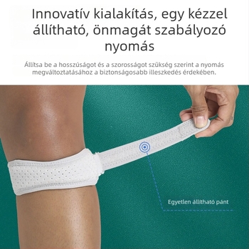 Patellás térdkötés ütéscsillapító, lélegző kompresszióval – férfiak és nők számára univerzális védőfelszerelés futáshoz, túrázáshoz, kosárlabdához és ugrókötélhez, meniszkusz védelem