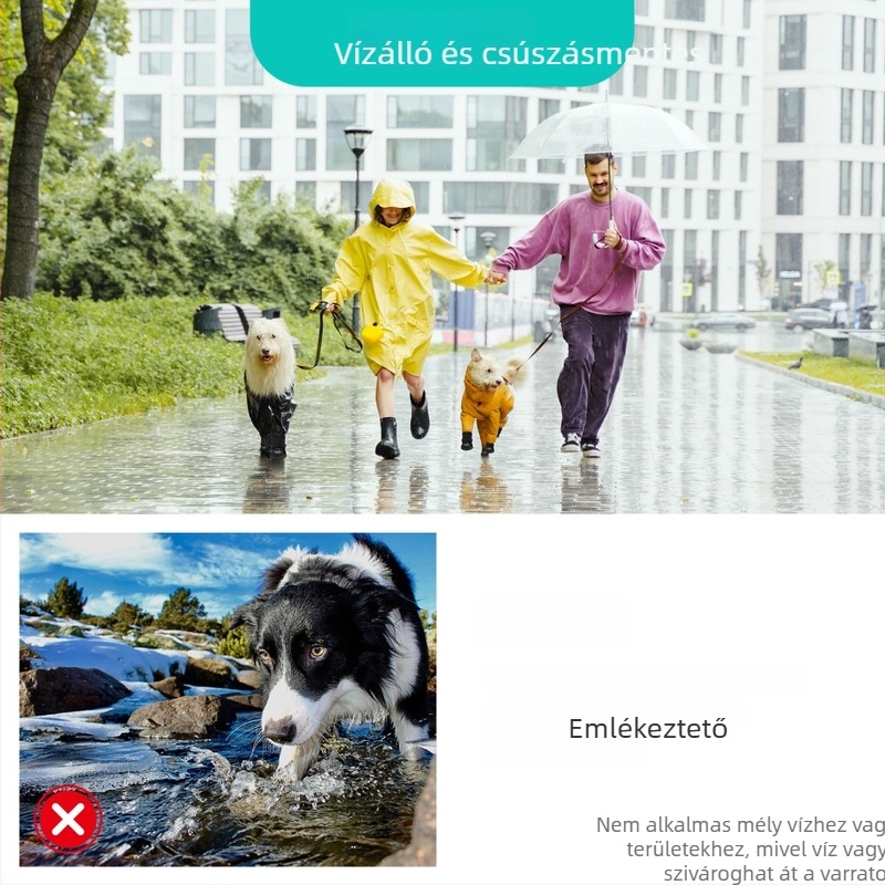 Kutya beltéri cipő — textil, vízálló, meleg, csúszásmentes, kopásálló