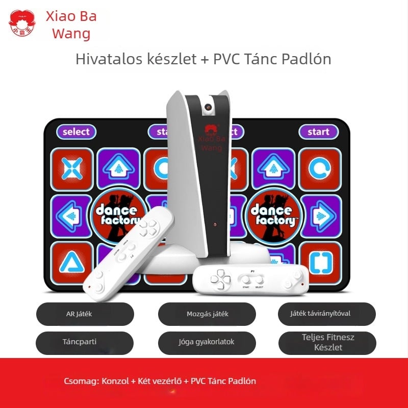 Szenzoros mozgásérzékelős játékkonzol, A20 – otthoni AR TV-kapcsolat, dupla vezeték nélküli táncmat, 32GB memória