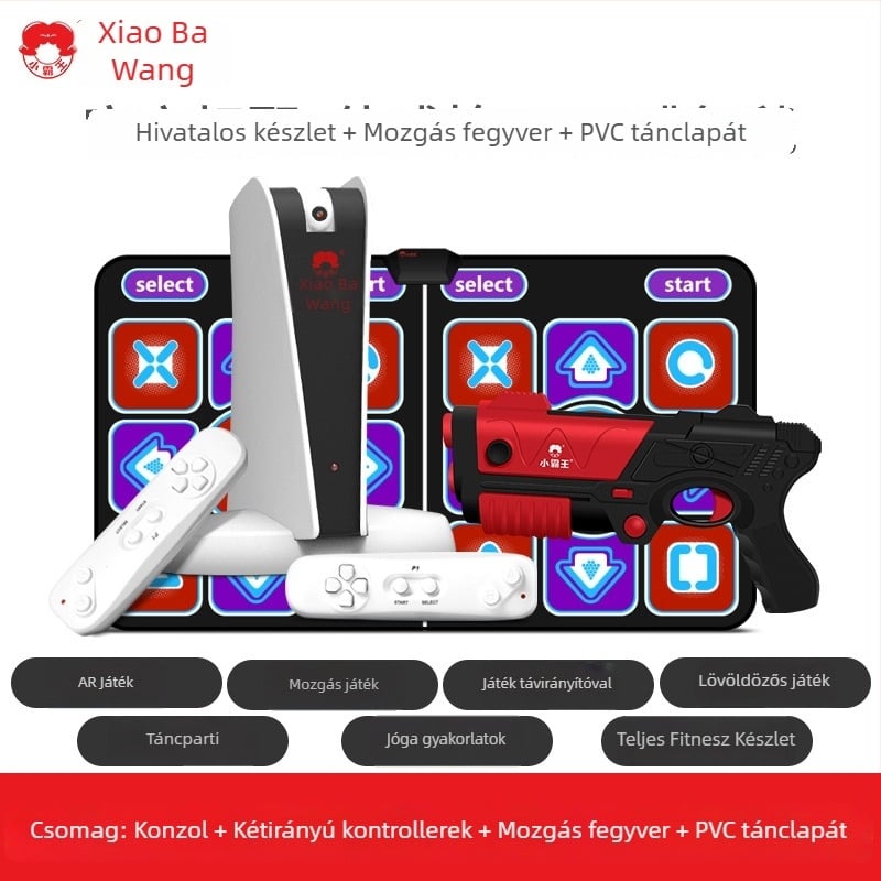 Szenzoros mozgásérzékelős játékkonzol, A20 – otthoni AR TV-kapcsolat, dupla vezeték nélküli táncmat, 32GB memória