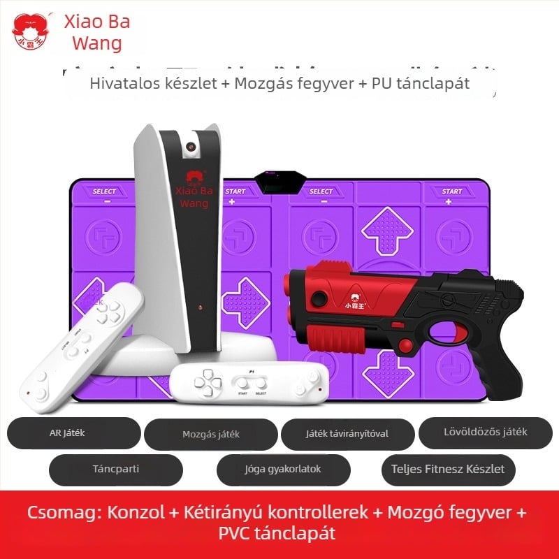 Szenzoros mozgásérzékelős játékkonzol, A20 – otthoni AR TV-kapcsolat, dupla vezeték nélküli táncmat, 32GB memória