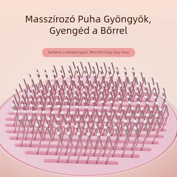 Állati szőrápoló permetezős fésű – fésű tűkkel macskáknak és kutyáknak, eszköz a szőrszálak eltávolítására és simítására, anyagok: PP/TPR/ABS rozsdamentes acél