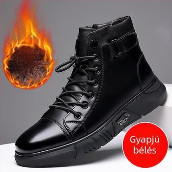 Martin bakancsok férfiaknak — magas szárú bőrcsizma, két réteg marhabőr a felső részen; gumitalp; PU belső; textil talpbetét; casual stílus