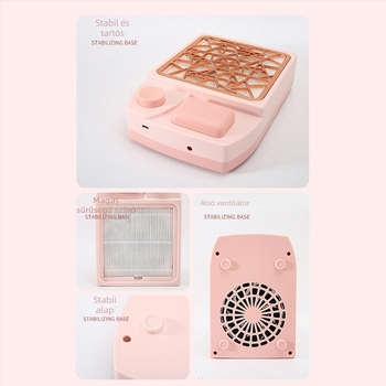 Körömvákuum turbina, nagy teljesítmény, por szűrés a köröm eltávolításához, állítható sebesség, szalon használatra