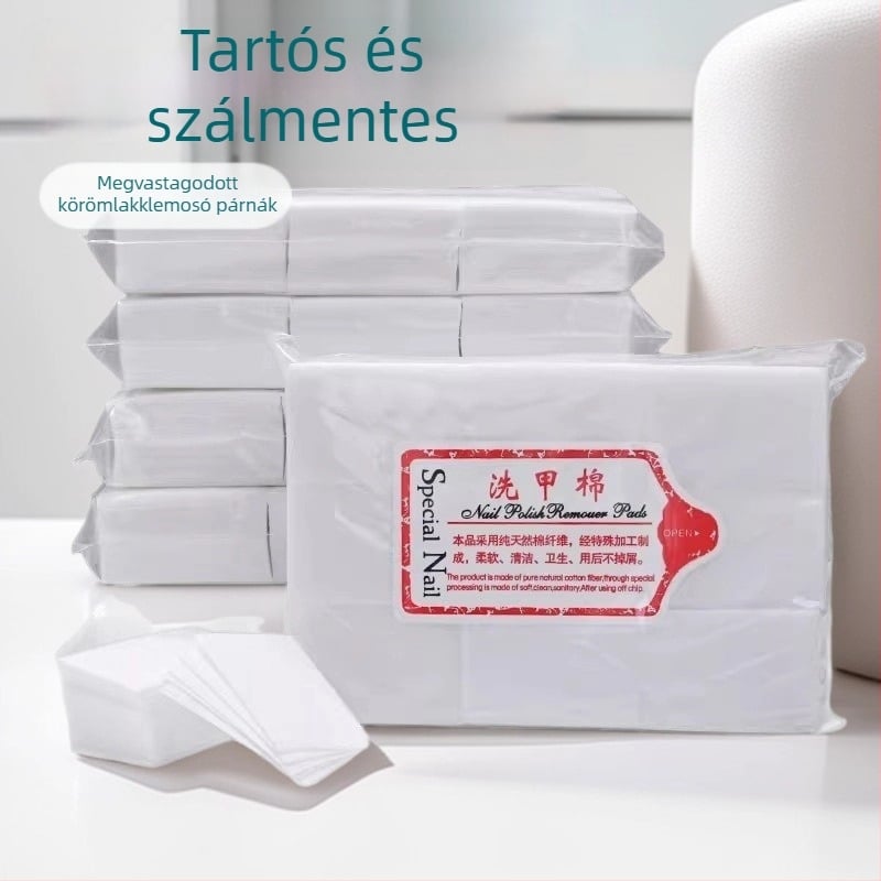Körömlakk eltávolító kendő, szálmentes, vastagított, kemény, 20 db, Eredet: Zhejiang, Anyag: Egyéb