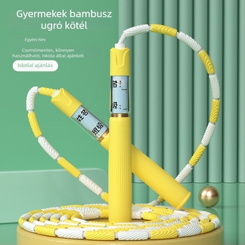 Gyerekeknek szóló bambusz ugrókötél, 2,8 m, TPE anyag, kezdőknek