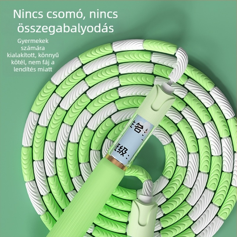 Gyerekeknek szóló bambusz ugrókötél, 2,8 m, TPE anyag, kezdőknek