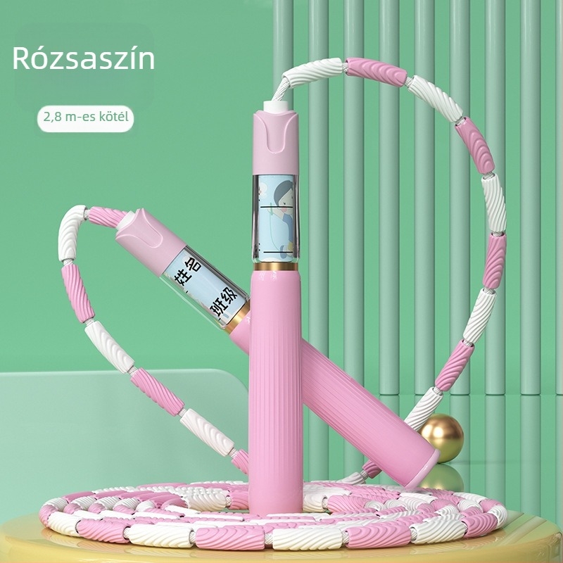 Gyerekeknek szóló bambusz ugrókötél, 2,8 m, TPE anyag, kezdőknek