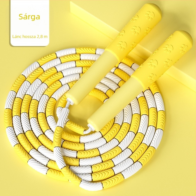 Gyerekeknek szóló bambusz ugrókötél, 2,8 m, TPE anyag, kezdőknek