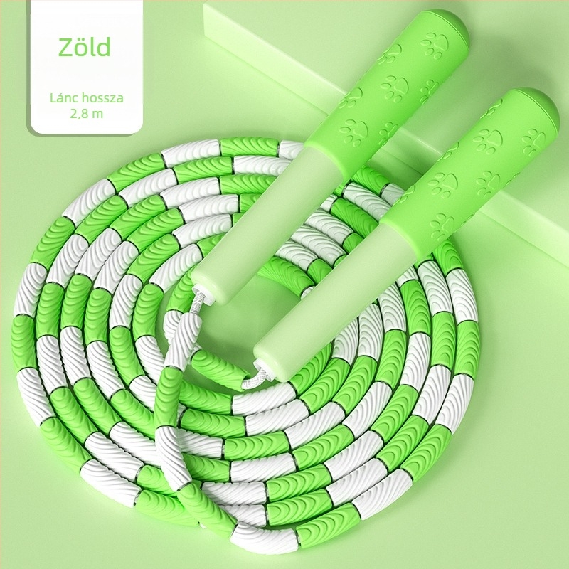 Gyerekeknek szóló bambusz ugrókötél, 2,8 m, TPE anyag, kezdőknek