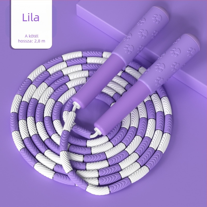 Gyerekeknek szóló bambusz ugrókötél, 2,8 m, TPE anyag, kezdőknek