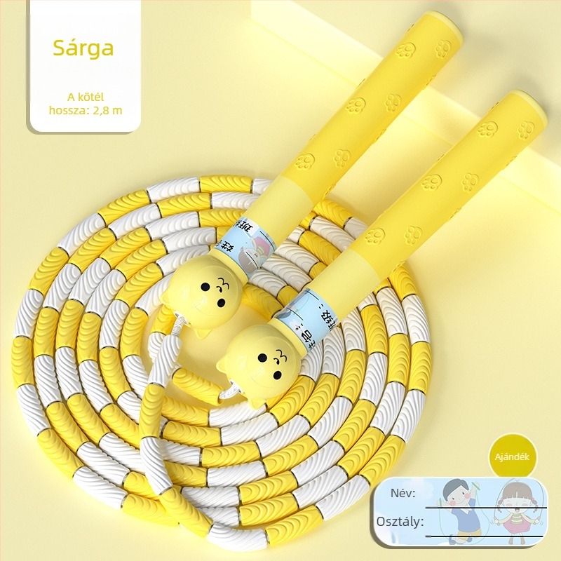 Gyerekeknek szóló bambusz ugrókötél, 2,8 m, TPE anyag, kezdőknek