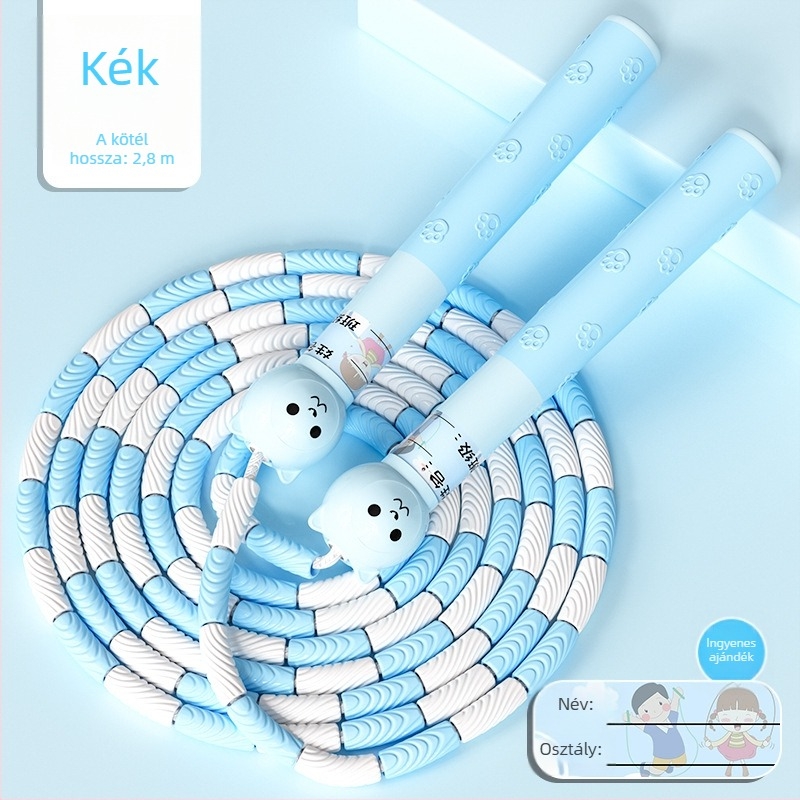 Gyerekeknek szóló bambusz ugrókötél, 2,8 m, TPE anyag, kezdőknek