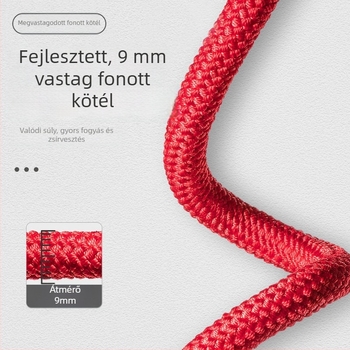 Pamutból készült vezeték nélküli ugrókötél felnőttek és gyerekek számára — edzés és zsírégetés