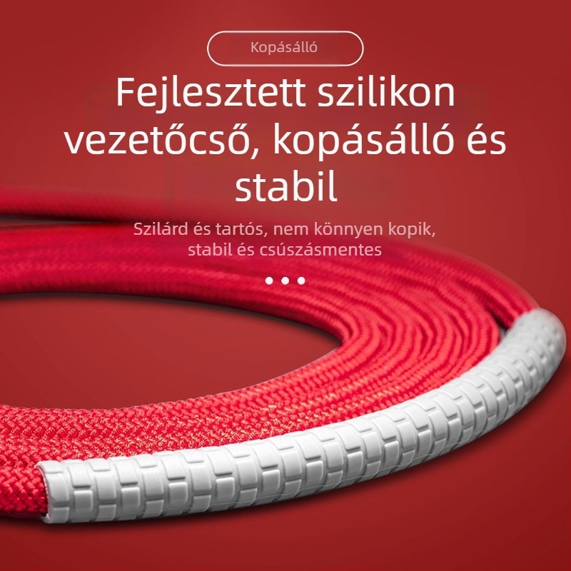 Pamutból készült vezeték nélküli ugrókötél felnőttek és gyerekek számára — edzés és zsírégetés