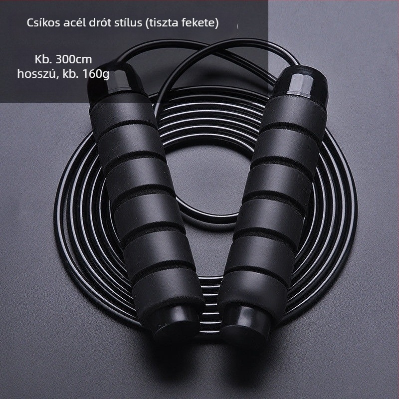 Pamutból készült vezeték nélküli ugrókötél felnőttek és gyerekek számára — edzés és zsírégetés