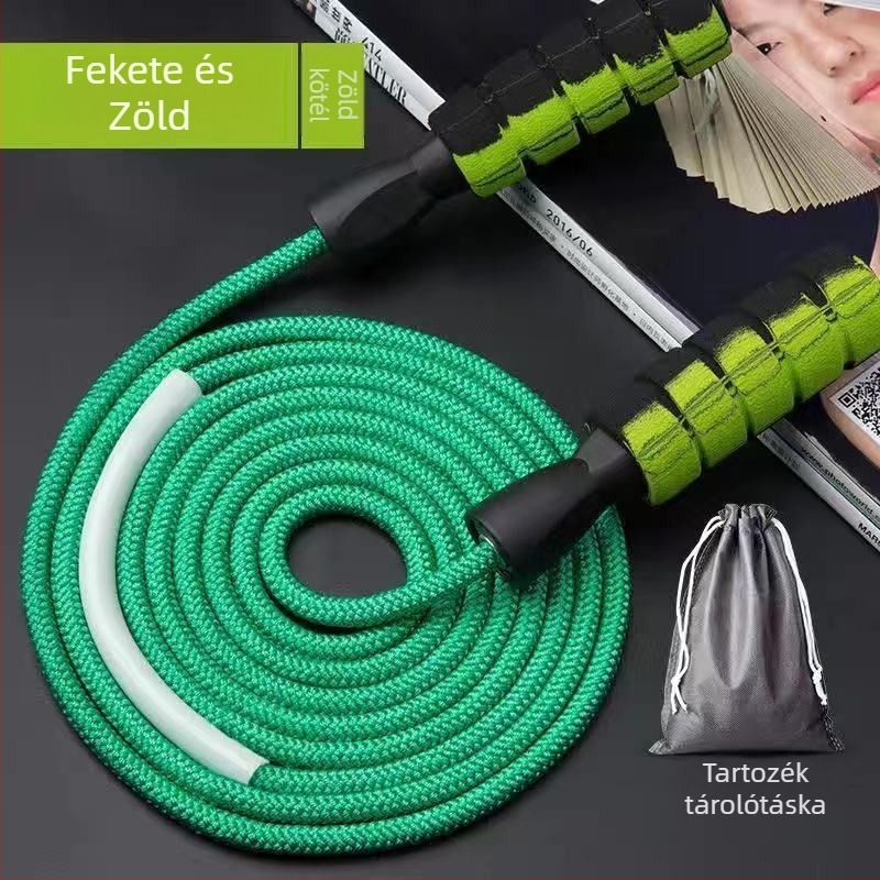 Pamutból készült vezeték nélküli ugrókötél felnőttek és gyerekek számára — edzés és zsírégetés