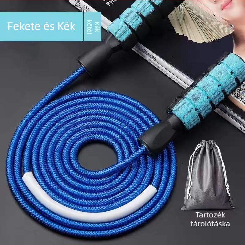 Pamutból készült vezeték nélküli ugrókötél felnőttek és gyerekek számára — edzés és zsírégetés