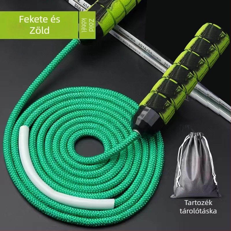 Pamutból készült vezeték nélküli ugrókötél felnőttek és gyerekek számára — edzés és zsírégetés