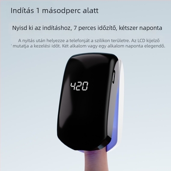 Fototerápiás lámpa körömgomba kezelésére UV-lágymerő fény, LCD manikűr készülék modell; származás Zhejiang; márka Other; márka típusa Hazai márka; importálás: Nem