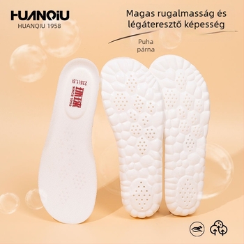 Latex gumi talpú talpbetét memóriás funkcióval, teljes hosszúságú, magasságot növelő, sneakershez, bőr cipőhöz, csizmához, szandálhoz és mindennapi, munkás lábbelikhez.