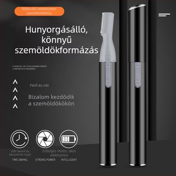 Magic Beauty Elektronikus szemöldöknyíró – Fejlesztett, rozsdamentes acél, méretek 1.4×13.1 cm, általános használatra