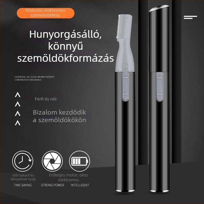 Magic Beauty Elektronikus szemöldöknyíró – Fejlesztett, rozsdamentes acél, méretek 1.4×13.1 cm, általános használatra