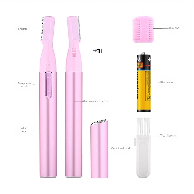 Magic Beauty Elektronikus szemöldöknyíró – Fejlesztett, rozsdamentes acél, méretek 1.4×13.1 cm, általános használatra