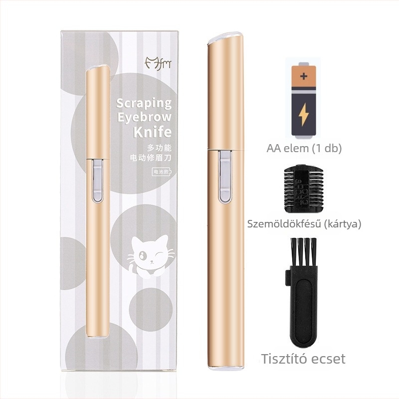 Magic Beauty Elektronikus szemöldöknyíró – Fejlesztett, rozsdamentes acél, méretek 1.4×13.1 cm, általános használatra